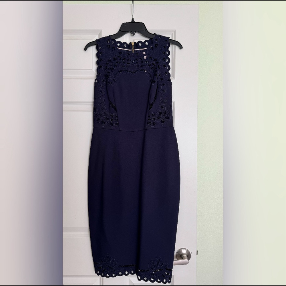 Ted Baker navy blue cocktail dress